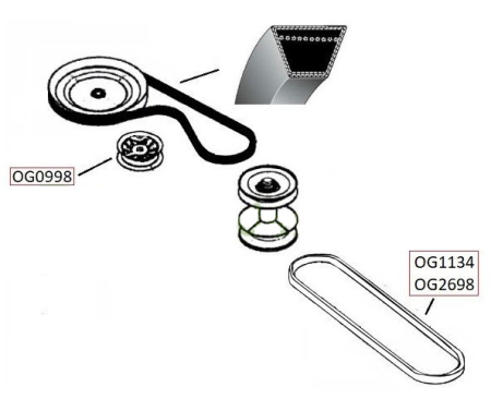 Curea transmisie MTD RH180 (1296 mm) [1]