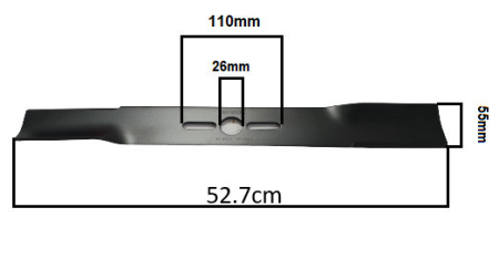 Piese masina de tuns iarba  - Cutit masina de tuns gazon universal 52.7cm