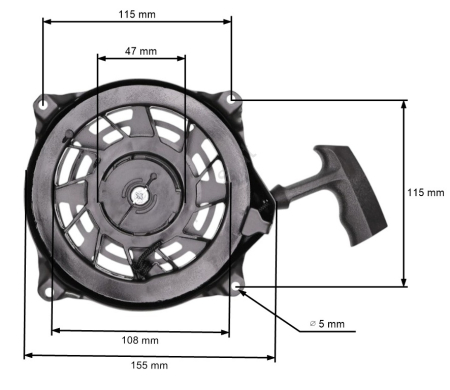 Piese motoutilaje  - Demaror BRIGGS-STRATTON 497680
