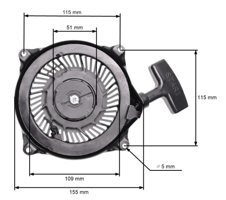 Piese motoutilaje  - Demaror BRIGGS-STRATTON 497782, 494846, 495766, 496650, 497830