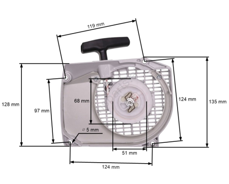 Piese drujba - Demaror drujba compatibil Stihl MS 440, 044