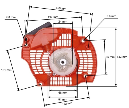 Piese drujba - Demaror drujba Husqvarna 445, 450