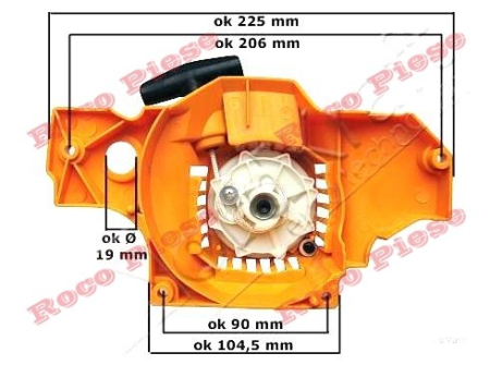 Demaror drujba Partner 350, 351, 370 / Poulan [2]
