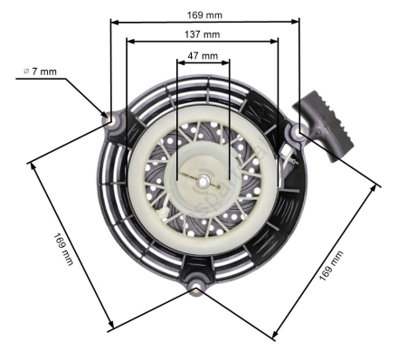 Piese motoutilaje  - Demaror masina de tuns gazon T 375