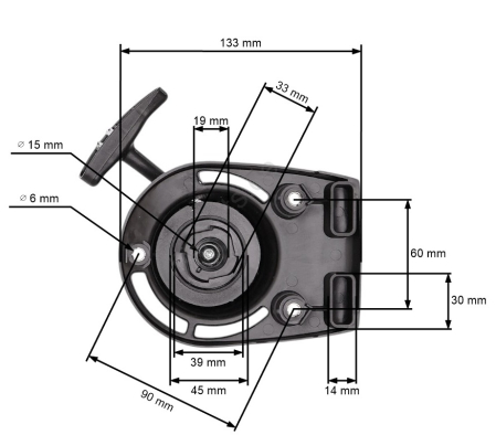 Piese motocoasa - Demaror motocoasa Honda GX 35 (model nou)