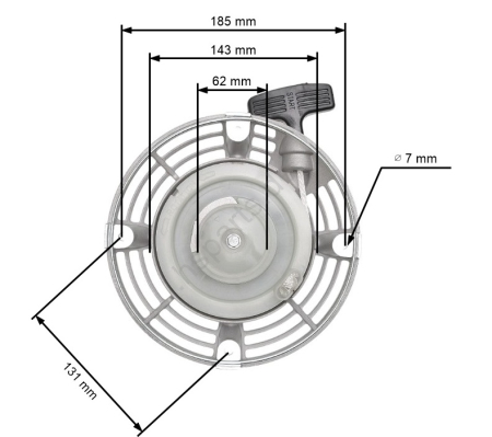 Piese motoutilaje  - Demaror motor diesel Hatz 1B20, 1B30, 1B40