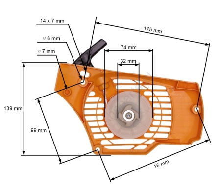 Piese drujba - Demaror Partner P340, P350, P360S / Alpina
