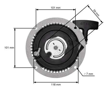 Piese motoutilaje  - Demaror Wacker WM80, WM100, BS