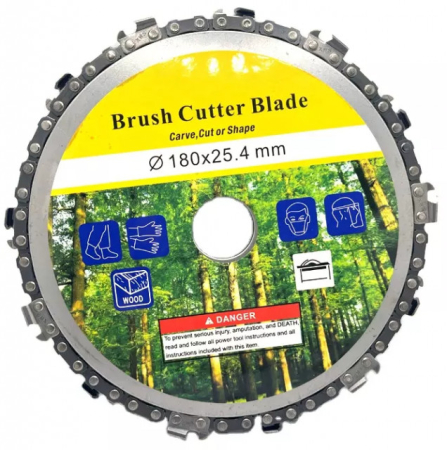 Piese motocoasa - Disc motocoasa cu lant de drujba 235mm x 25.4