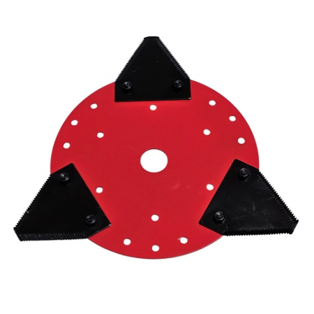 Piese motocoasa - Disc motocositoare cu 3 cutite (zimtate)