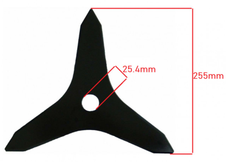 Disc taietor motocoasa 3 laturi (model Y) 255 x 25.4mm [1]