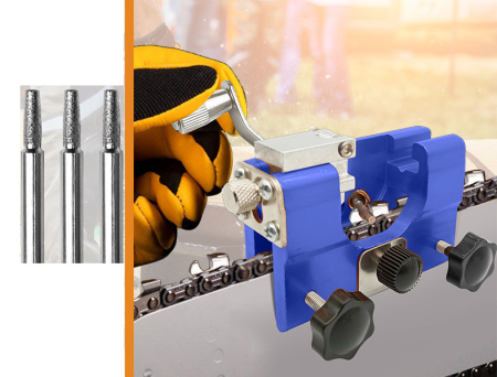 Dispozitiv pentru ascutit lant drujba (tip manivela) [1]