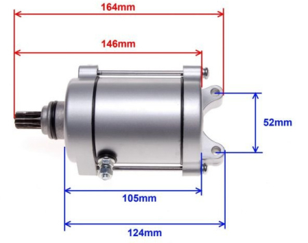 Electromotor ATV Honda, Bashan 125cc, 150cc, 200cc 11dinti [1]