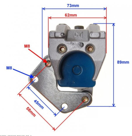 Etrier frana scuter (model 1) [2]
