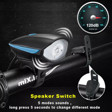 Piese biciclete  - Far bicicleta cu sonerie incorporata