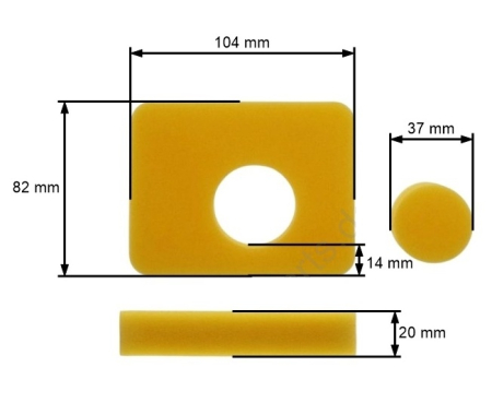 Piese motoutilaje  - Filtru aer Briggs & Stratton seria 500 OHV (799579)