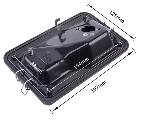 Piese motoutilaje  - Filtru aer complet generator 168 F, GX 160 (dreptunghiular)