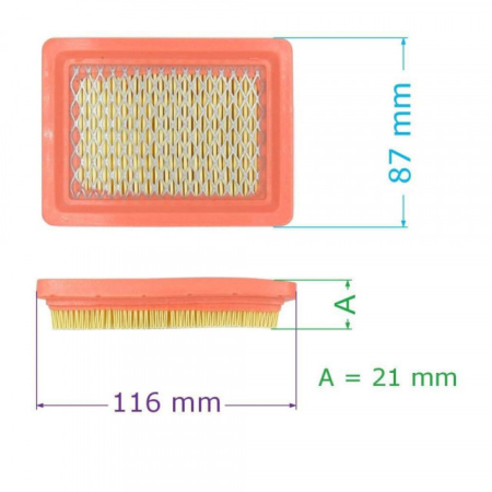 Piese motoutilaje  - Filtru aer Zongshen NH150H