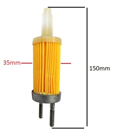 Piese motoutilaje  - Filtru motorina motocultor / motosapa diesel (150mm)