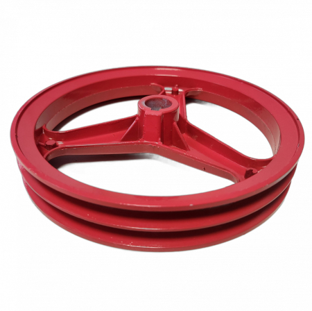  Motor diesel, benzina, motorina - Fulie dubla aluminiu (ax 20mm, diametru 205mm)