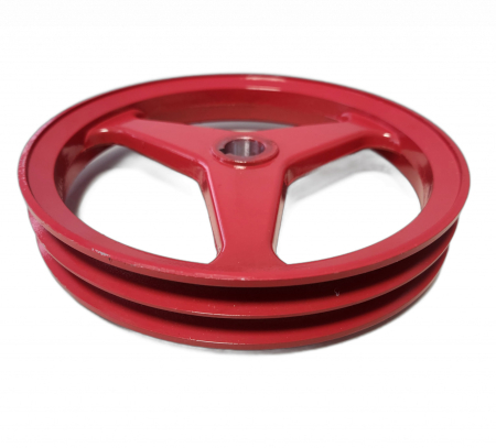 Fulie dubla aluminiu (ax 20mm, diametru 205mm) [1]