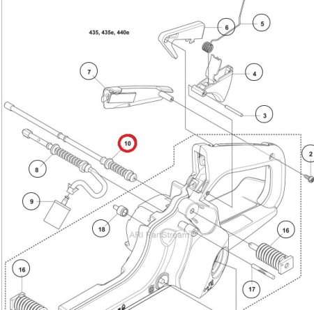 Furtun benzina retur drujba Husqvarna 435, 440, 445, 450 [1]