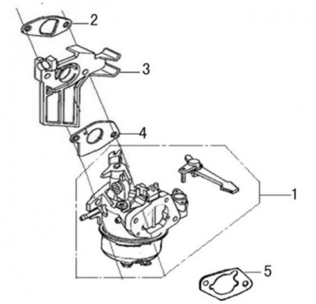 Garnitura carburator compatibila Honda GX160 (model 1) [1]
