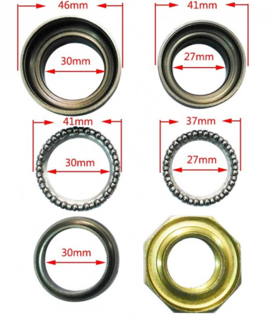 Kit rulmenti ghidon scuter chinezesc GY6 4T 50-80cc [1]