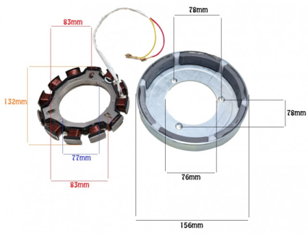 Magnetou motor diesel 186F [1]