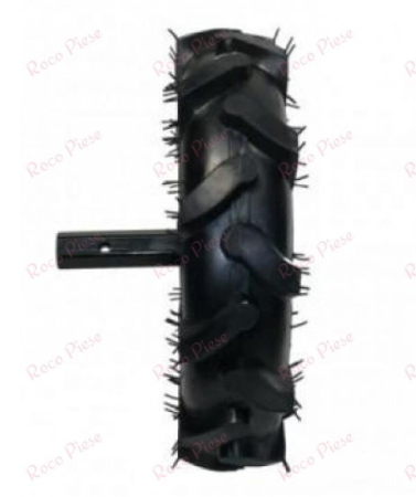 Manicot roata motocultor baza patrata (h 210mm) (ax hexagonal 32mm) [1]