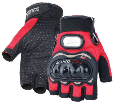Piese scutere - Manusi fara degete Pro Biker (rosii)