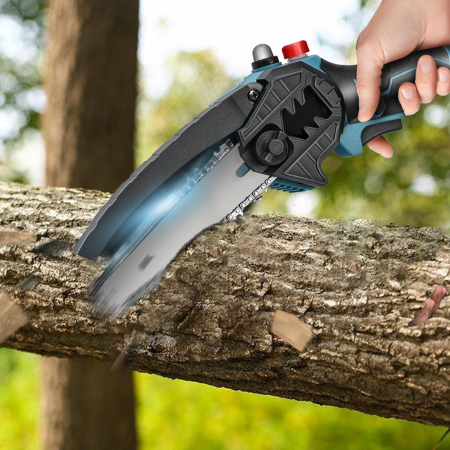 Mini fierastrau cu 2 acumulatori Li-ion (cu sistem de lubrifiere) [1]