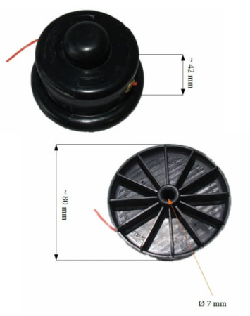 Mosor cu fir trimmer electrica Nac N1E-SPK-200C (7mm) [1]