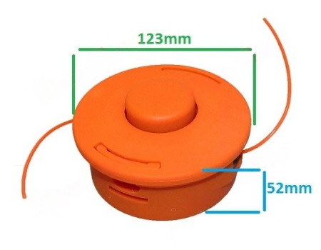Mosor motocoasa cu fir 25-2 (Nr 4) - portocaliu [1]