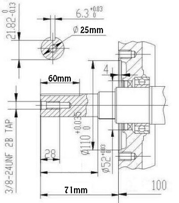 Motor benzina Zongshen GB420 13CP (ax: 25 x 60mm) [1]