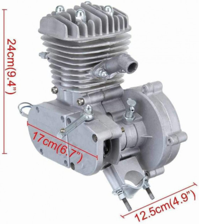 Kituri motor bicicleta  - Motor de bicicleta simplu (fara accesorii) 80cc Gri