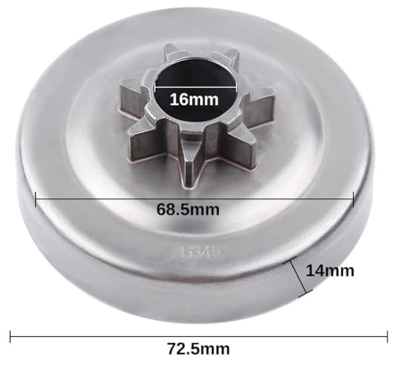 Oala ambreiaj drujba Husqvarna 340, 345, 350, 357, 359 - stea [1]