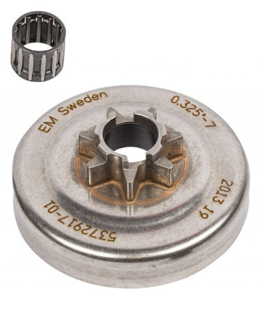 Piese drujba - Oala ambreiaj drujba Husqvarna 455, 460 (pas 3.25) stea (originala)