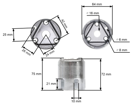 Oala demaror compatibil HONDA GX 240, GX 270, GX 340, GX 390 [1]