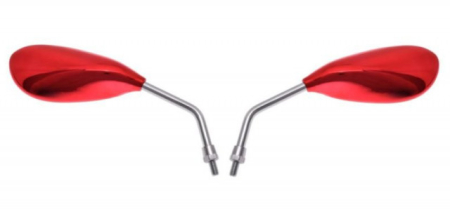 Piese scutere - Oglinzi moto "lacrima" rosii M08