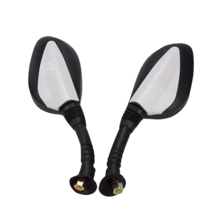 Piese scutere - Oglinzi scuter (negre cu pata alba)