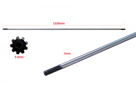 Pachet 10 buc ax angrenaj motocoasa 9 dinti (7mm) [1]