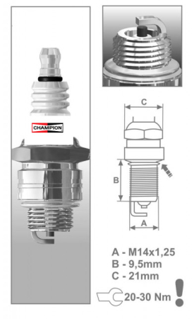 Pachet 24 buc bujii motocoasa Champion RJ19LM [1]