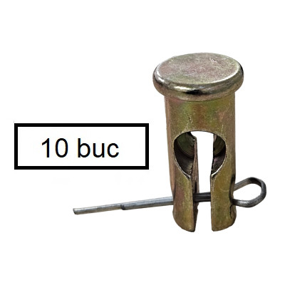 Piese masina de tuns iarba  - Pachet surub si bolt de forfecare motosapa (10 x 24 mm) 10 buc