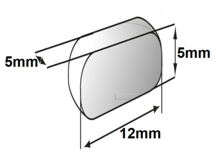 Pana ambielaj Briggs & Stratton 5*5*12mm (buc) [1]