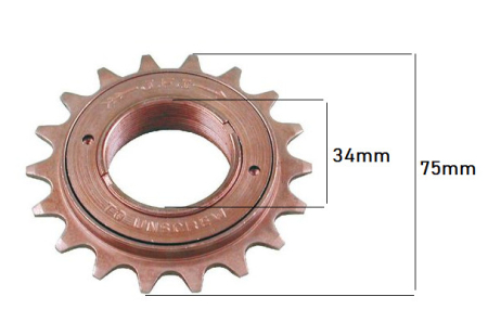 Pinion lant moped Piaggio Ciao (18 dinti) [1]