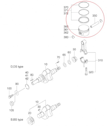 Piston motor Robin Subaru EH12 Taiwan [2]