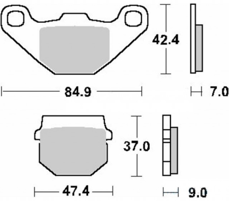 Placute frana ATV CF Moto 500cc (Cal I) [1]