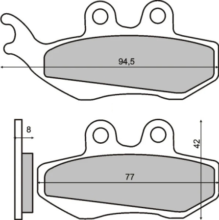 Piese scutere - Placute frana fata scuter Piaggio Hexagon 125cc