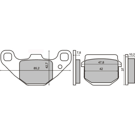 Piese scutere - Placute frana Gilera Stalker 50cc
